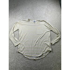 Old Navy Shirt Womens Small Striped Long Sleeve Pocket Pullover‎ Soft Casual Top